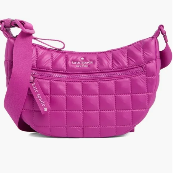 NWT Kate Spade Camden Quilted Sling Bag in Baja Rose - Picture 4 of 11